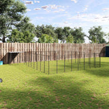 Dog Kennel Black 25.41 m? Steel