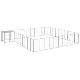 Dog Kennel Silver 31.46 m? Steel