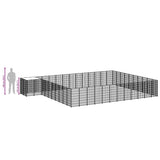 Dog Kennel Silver 37.51 m? Steel