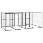 Outdoor Dog Kennel Steel with Roof 9,68 m²