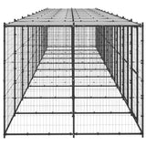 Outdoor Dog Kennel Steel with Roof 24.2 m² - Top-Down View