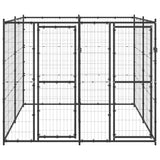 Outdoor Dog Kennel Steel 4.84 m² - Front View