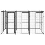 Outdoor Dog Kennel Steel 7.26 m²