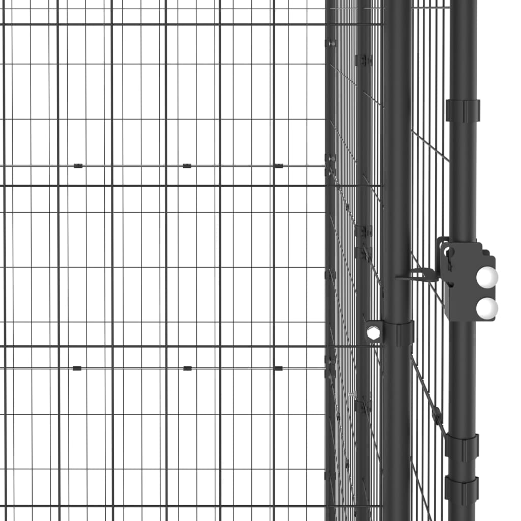 Outdoor Dog Kennel Steel 7.26 m²