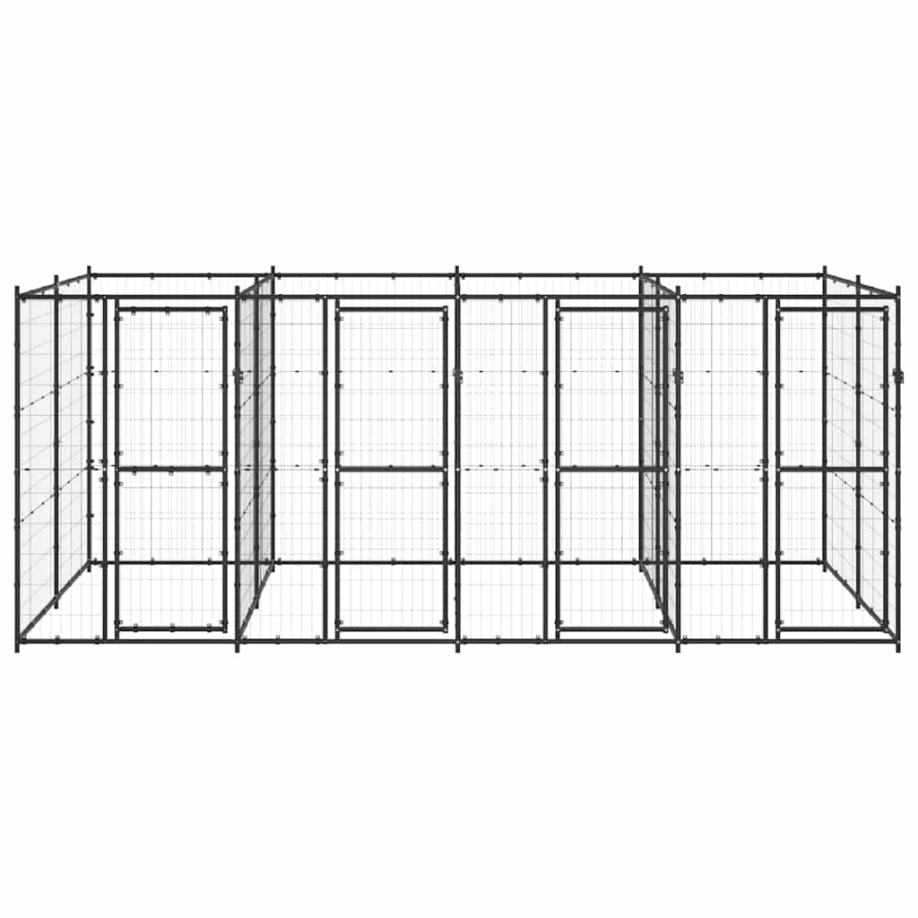 Outdoor Dog Kennel Steel 9,68 m²