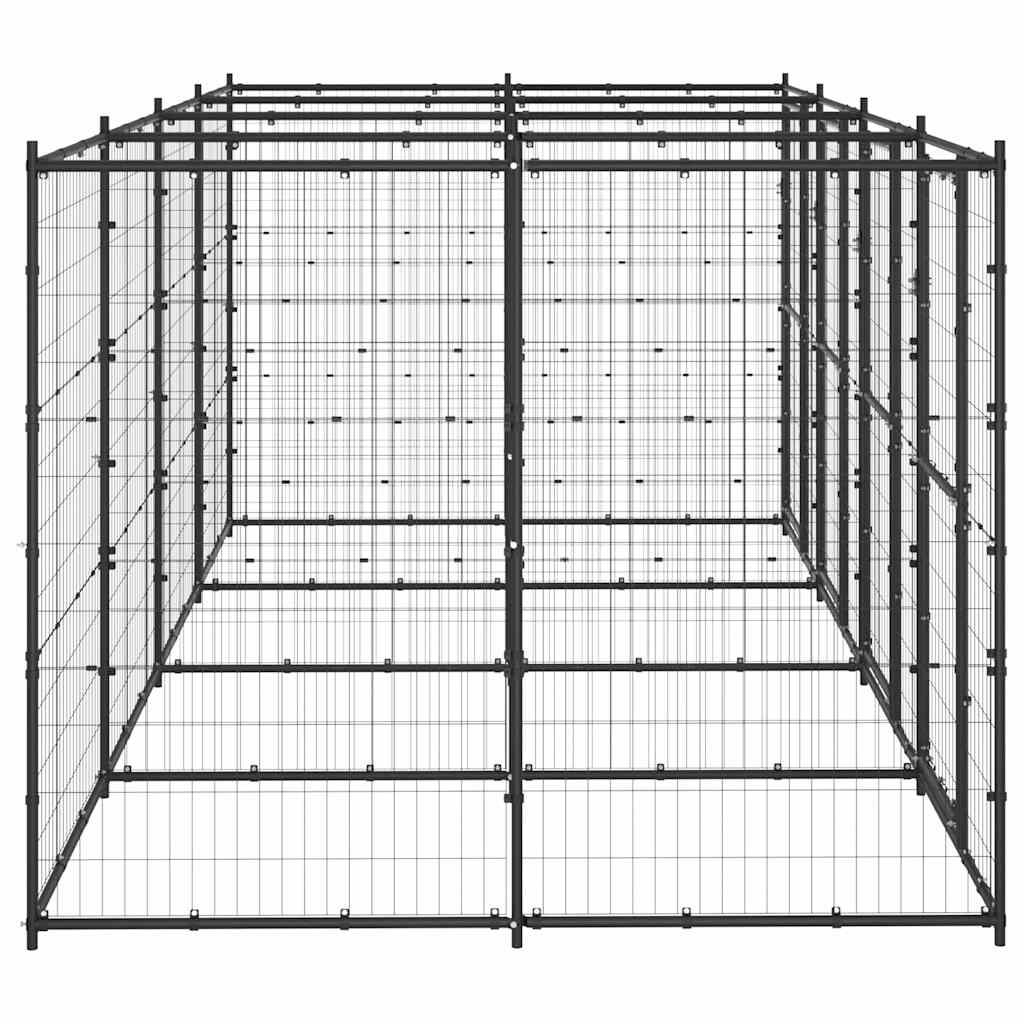 Outdoor Dog Kennel Steel 9,68 m²