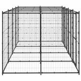 Outdoor Dog Kennel Steel 9,68 m² - Side View