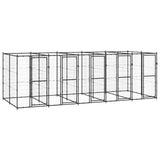 Outdoor Dog Kennel Steel 12.1 m²