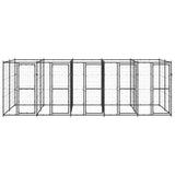 Outdoor Dog Kennel Steel 12.1 m² - Front View