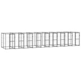 Outdoor Dog Kennel Steel 21,78 m²