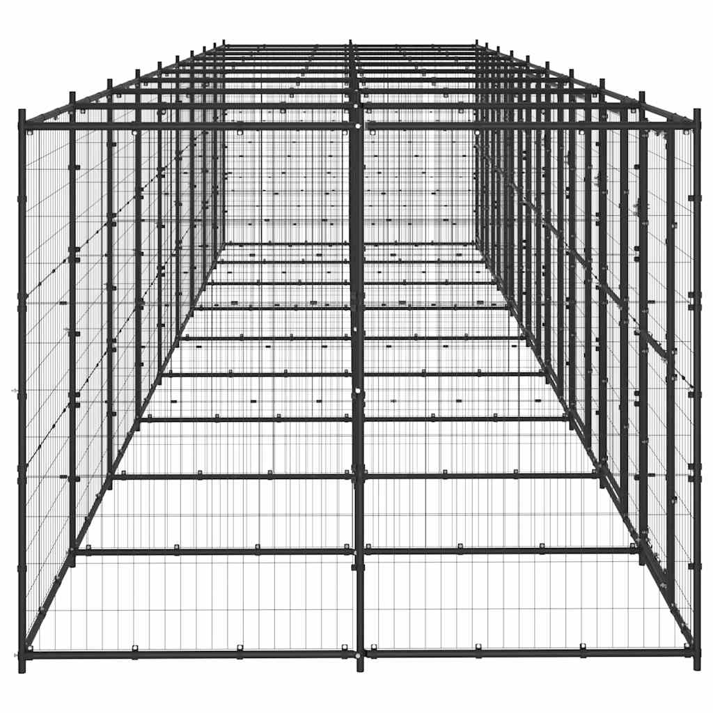 Outdoor Dog Kennel Steel 21,78 m²