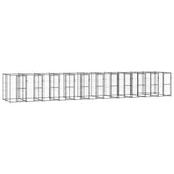 Outdoor Dog Kennel Steel 26.62 m²
