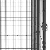 Outdoor Dog Kennel Steel 26.62 m² - 45-Degree Angle