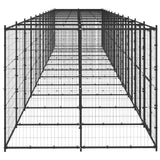 Outdoor Dog Kennel Steel 29.04 m² - Side View