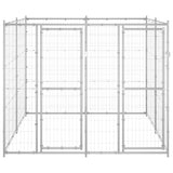 Outdoor Dog Kennel Galvanised Steel 4.84 m² - Front View