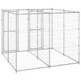 Outdoor Dog Kennel Galvanised Steel 4.84 m² - Top-Down View