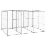 Outdoor Dog Kennel Galvanised Steel 7.26 m² - Top-Down View