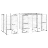 Outdoor Dog Kennel Galvanised Steel 9.68 m?