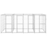Outdoor Dog Kennel Galvanised Steel 9.68 m?