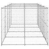 Outdoor Dog Kennel Galvanised Steel 9.68 m?