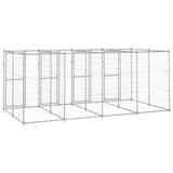 Outdoor Dog Kennel Galvanised Steel 9.68 m² - Top-Down View