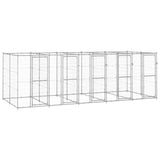 Outdoor Dog Kennel Galvanised Steel 12.1 m?