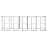 Outdoor Dog Kennel Galvanised Steel 12.1 m?