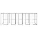 Outdoor Dog Kennel Galvanised Steel 12,1 m²