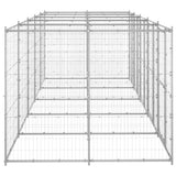 Outdoor Dog Kennel Galvanised Steel 12.1 m?