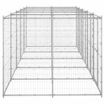 Outdoor Dog Kennel Galvanised Steel 12,1 m²