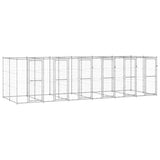 Outdoor Dog Kennel Galvanised Steel 14.52 m?