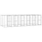 Outdoor Dog Kennel Galvanised Steel 14,52 m²
