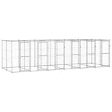 Outdoor Dog Kennel Galvanised Steel 14.52 m²