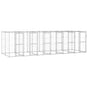 Outdoor Dog Kennel Galvanised Steel 14,52 m²