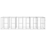 Outdoor Dog Kennel Galvanised Steel 14.52 m?