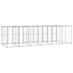 Outdoor Dog Kennel Galvanised Steel 14,52 m²