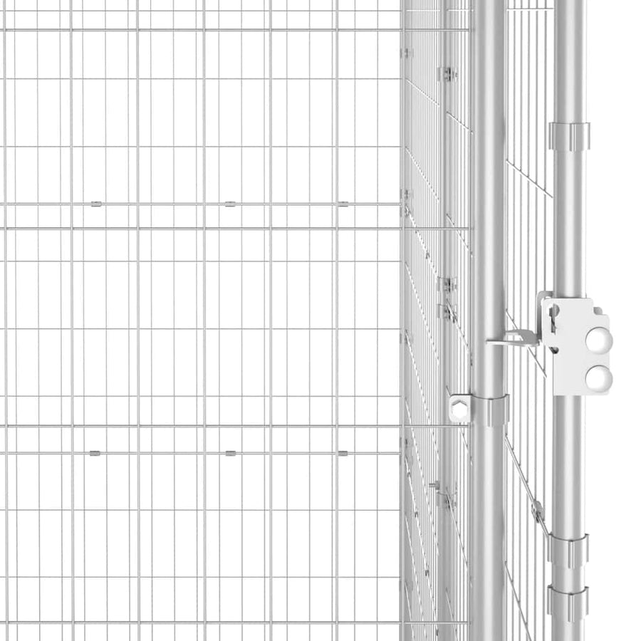 Outdoor Dog Kennel Galvanised Steel 14,52 m²