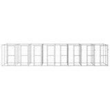 Outdoor Dog Kennel Galvanised Steel 19.36 m?