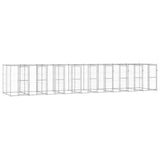 Outdoor Dog Kennel Galvanised Steel 21.78 m?