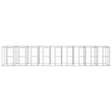 Outdoor Dog Kennel Galvanised Steel 21.78 m?