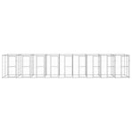 Outdoor Dog Kennel Galvanised Steel 21,78 m²
