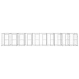 Outdoor Dog Kennel Galvanised Steel 24.2 m?