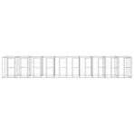 Outdoor Dog Kennel Galvanised Steel 24,2 m²