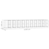 Outdoor Dog Kennel Galvanised Steel 24.2 m?