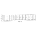 Outdoor Dog Kennel Galvanised Steel 24,2 m²