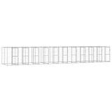 Outdoor Dog Kennel Galvanised Steel 26.62 m?