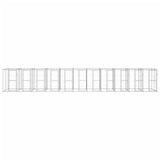 Outdoor Dog Kennel Galvanised Steel 26.62 m?