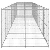 Outdoor Dog Kennel Galvanised Steel 26.62 m?