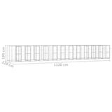 Outdoor Dog Kennel Galvanised Steel 29.04 m?