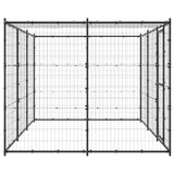 Outdoor Dog Kennel Steel with Roof 7.26 m?